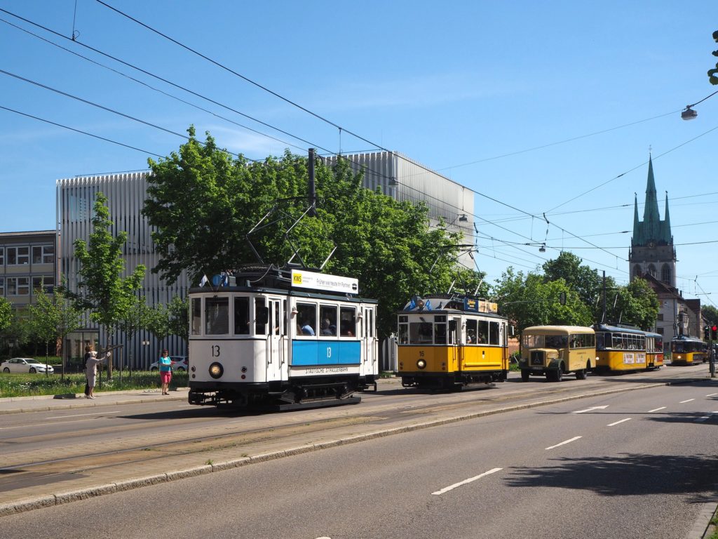 Straßenbahn Ulm, Fahrzeugparade