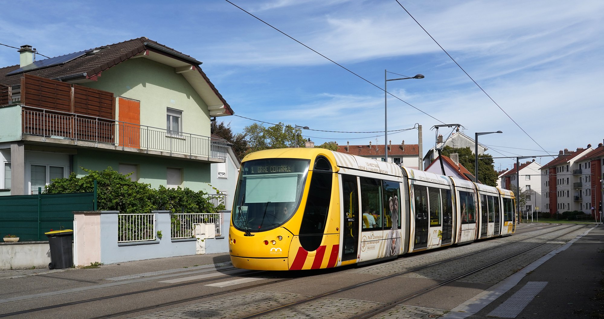 Spätsommer bei der Straßenbahn Mulhouse